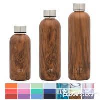 Simple Modern 12oz Bolt Water Bottle - Stainless Steel Hydro Kids Flask - Double Wall Vacuum Insulated Reusable Brown Small Metal Coffee Tumbler Leakproof Thermos - Wood Grain   569665911